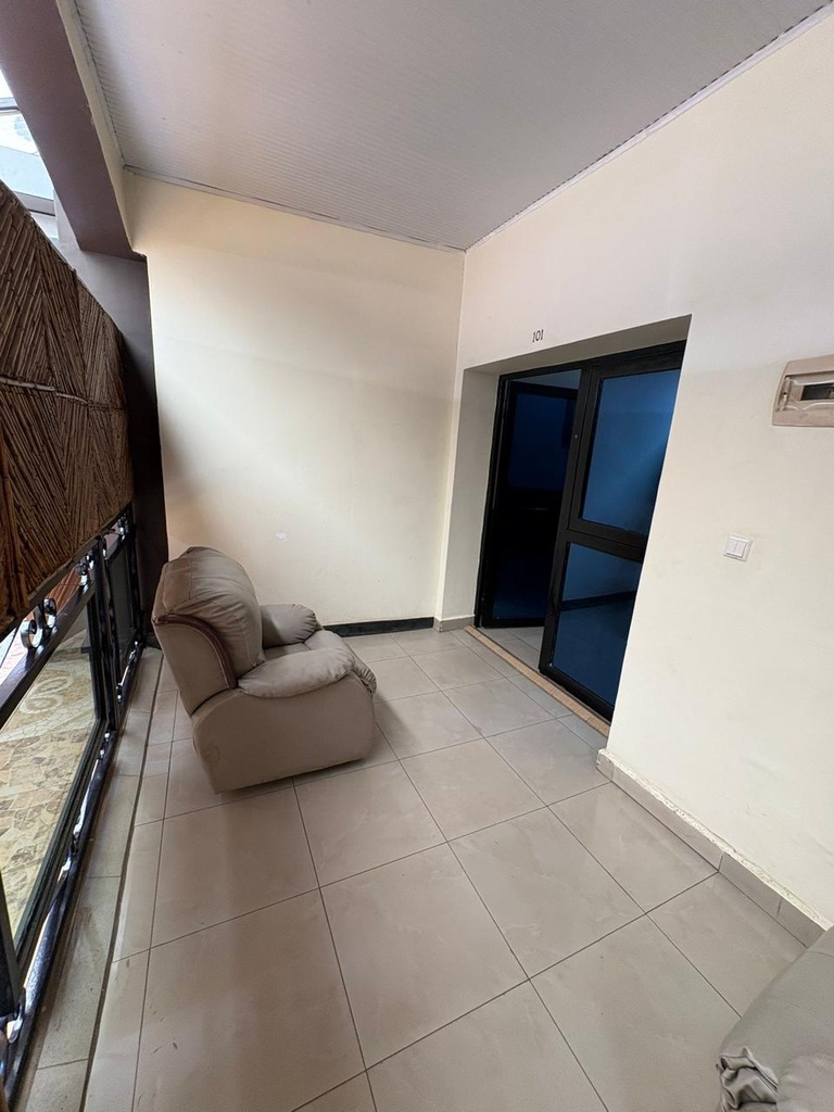 The living area at Mirton Hotel, Bujumbura