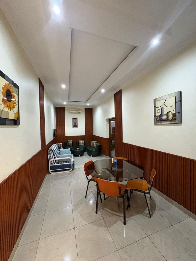 The lounge at Mirton Hotel, Bujumbura